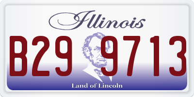 IL license plate B299713