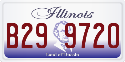 IL license plate B299720