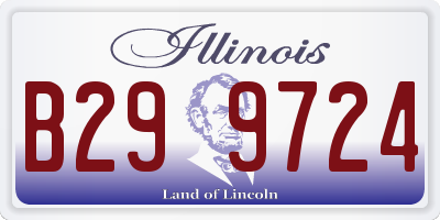 IL license plate B299724