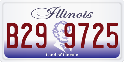 IL license plate B299725