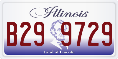 IL license plate B299729