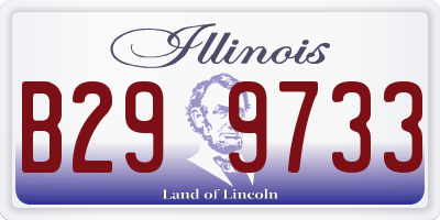 IL license plate B299733