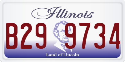 IL license plate B299734