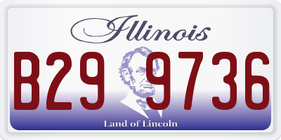 IL license plate B299736
