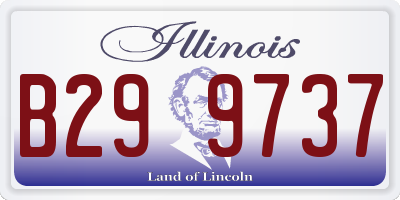 IL license plate B299737