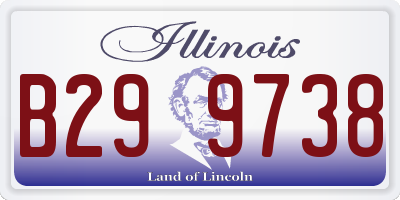 IL license plate B299738