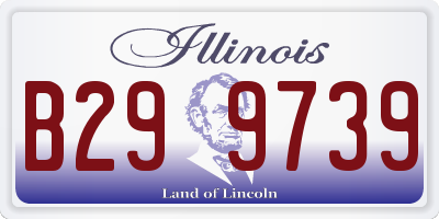 IL license plate B299739
