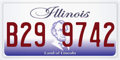 IL license plate B299742