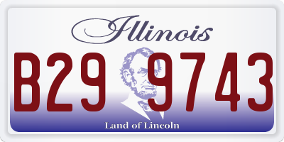IL license plate B299743