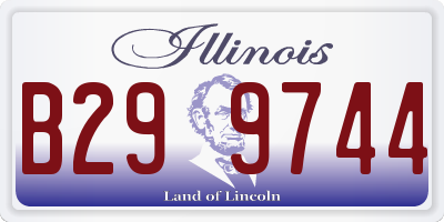 IL license plate B299744