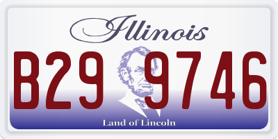 IL license plate B299746