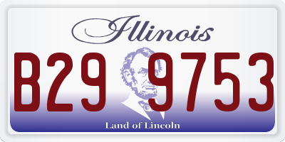 IL license plate B299753