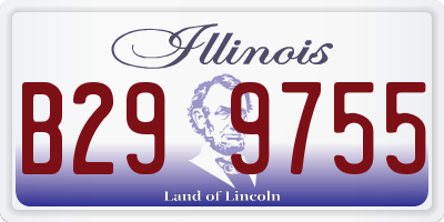 IL license plate B299755