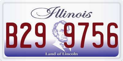 IL license plate B299756
