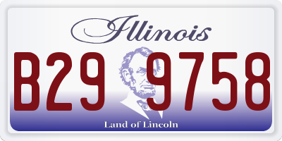 IL license plate B299758