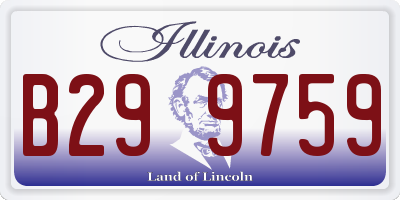 IL license plate B299759