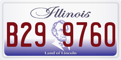 IL license plate B299760
