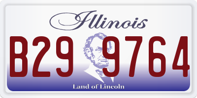 IL license plate B299764