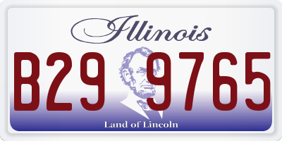IL license plate B299765