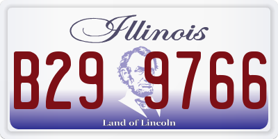 IL license plate B299766
