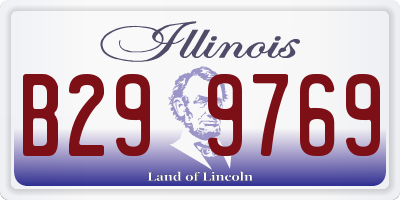 IL license plate B299769