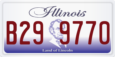 IL license plate B299770