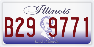 IL license plate B299771