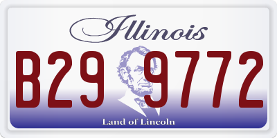 IL license plate B299772