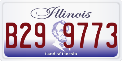 IL license plate B299773