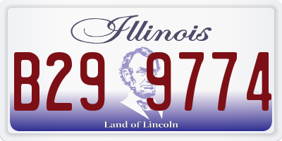 IL license plate B299774