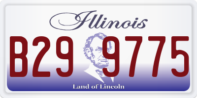 IL license plate B299775