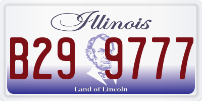 IL license plate B299777