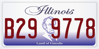 IL license plate B299778
