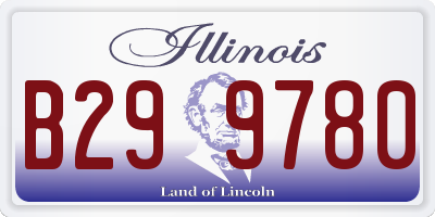 IL license plate B299780