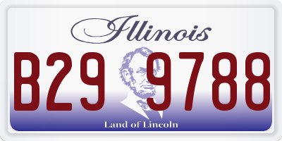 IL license plate B299788