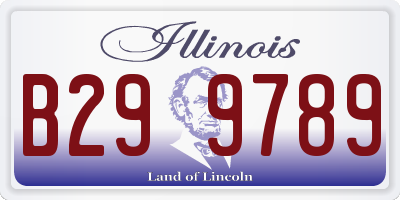 IL license plate B299789