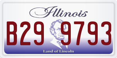 IL license plate B299793