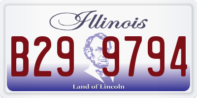 IL license plate B299794