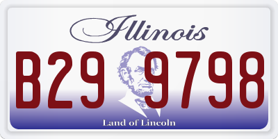 IL license plate B299798