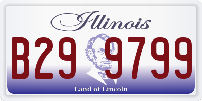 IL license plate B299799