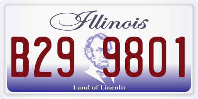 IL license plate B299801