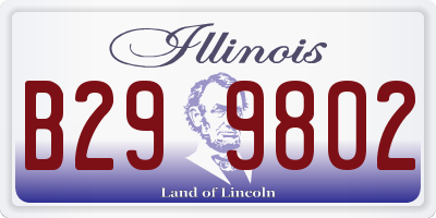 IL license plate B299802