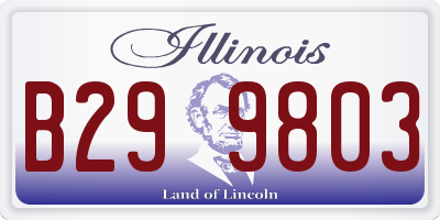 IL license plate B299803