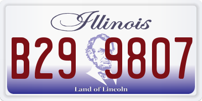 IL license plate B299807