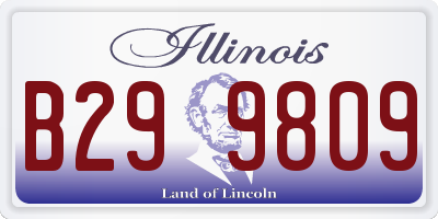 IL license plate B299809
