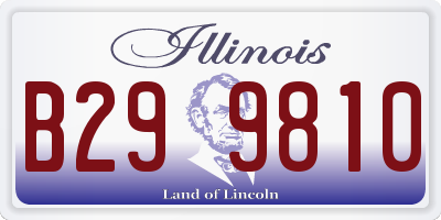 IL license plate B299810