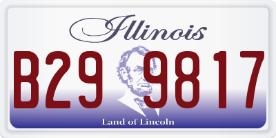 IL license plate B299817