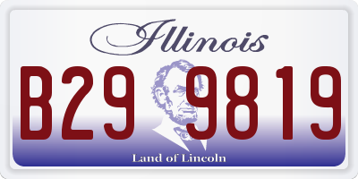 IL license plate B299819