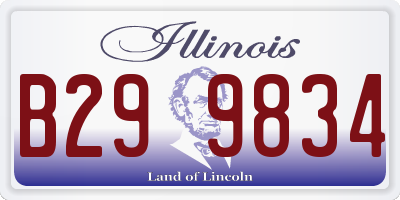 IL license plate B299834