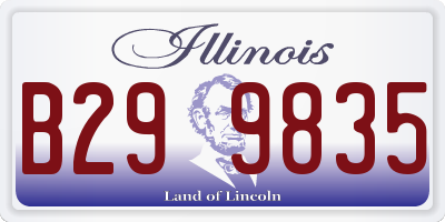 IL license plate B299835